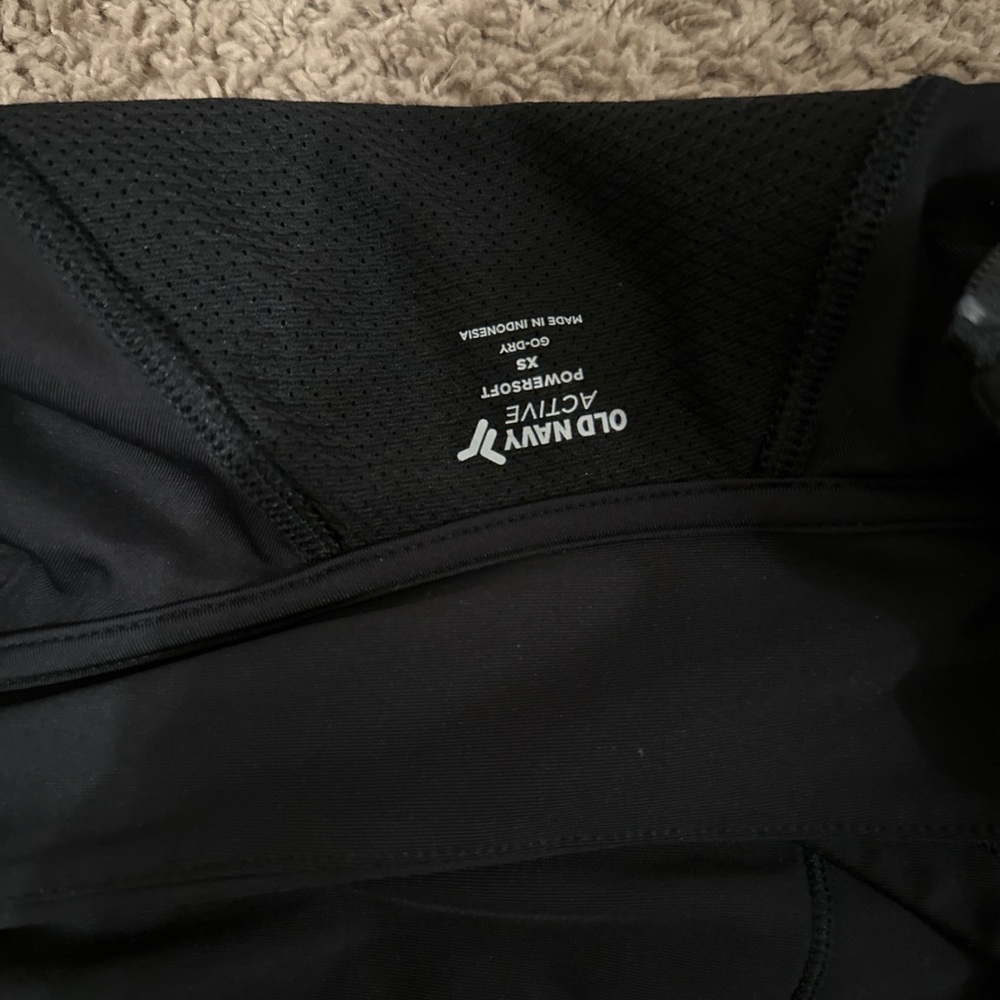 Old Navy Active Black tight zip up
